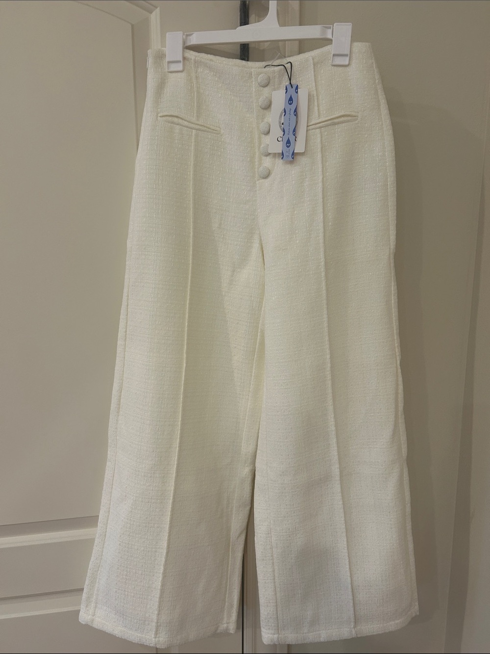 Cider Cream Tweed Pants NWT